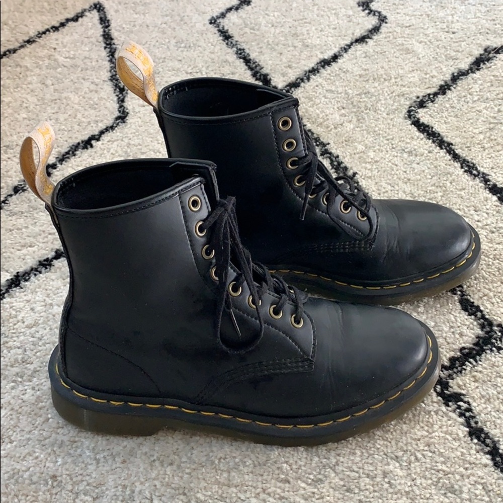 Doc Martens Vegan 1460 Smooth Black Combat Boot